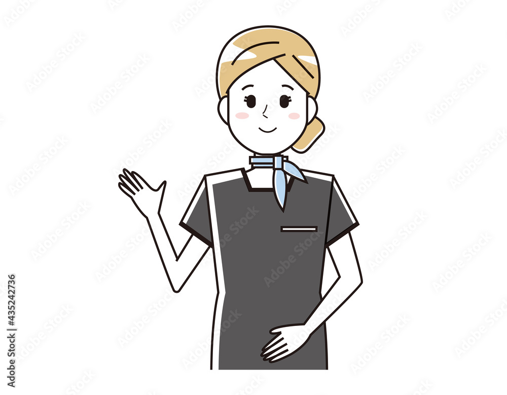 Obraz premium エステティシャンの女性のベクターイラスト