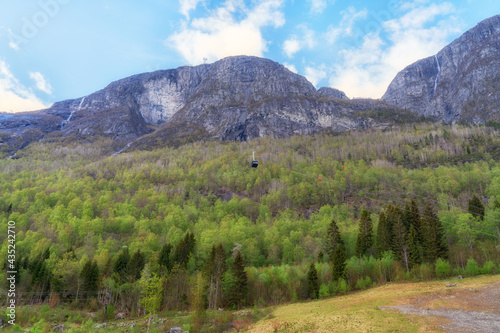 View of the Nordfjord from the village of Loen in Stryn Municipality in Vestland county, Norway. photo