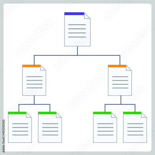 Vector illustration for Work Breakdown Structure EPS10
