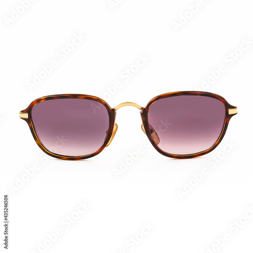 Stylish vintage sunglasses isolated on white background