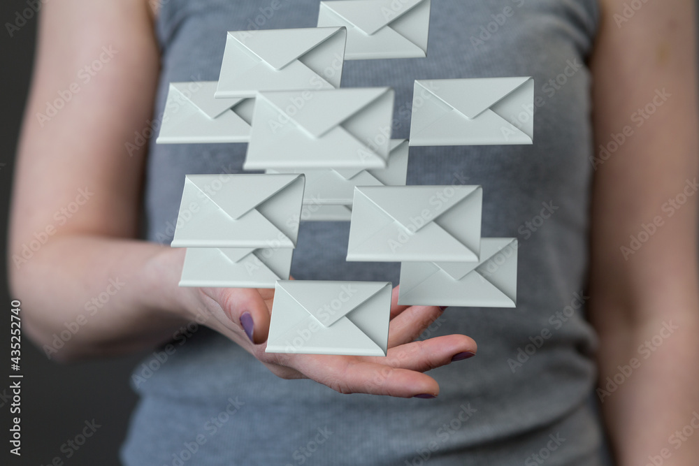 Network Communications with email symbol. Network Communications with email symbol.