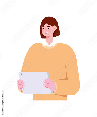 smiling woman design