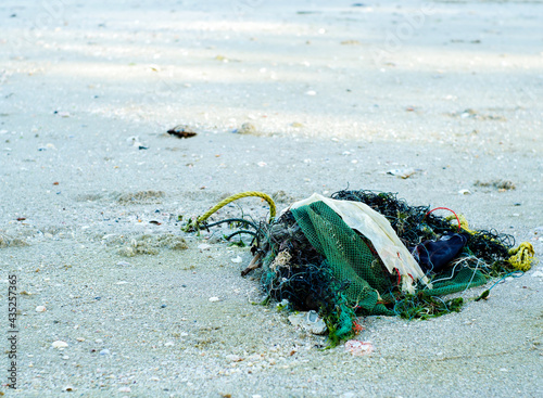 garbage on the beach