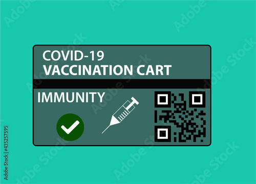 Vaccination card icon Covid-19 vaccination vaccination immunity card. Intercountry travel vaccination immunity card.Coronavirus travel passport.