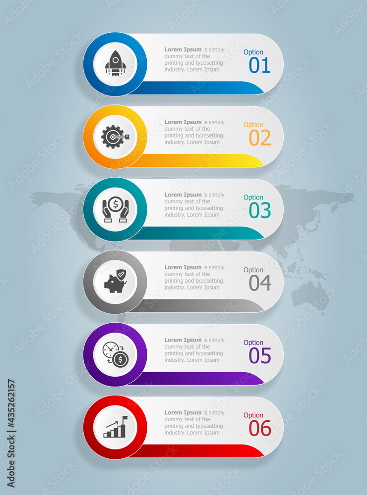 vertical infographic presentation element template vertical infographic presentation element template