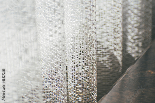 tulle and a piece of table