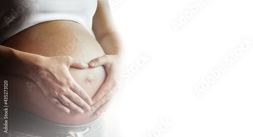 Pregnant woman's belly