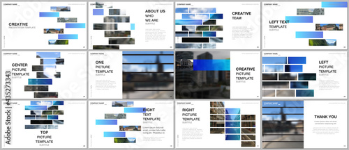 Presentation design vector template, multipurpose template for presentation slide, flyer, brochure cover design, infographic report. Modern corporate identity style for any purposes. Business template