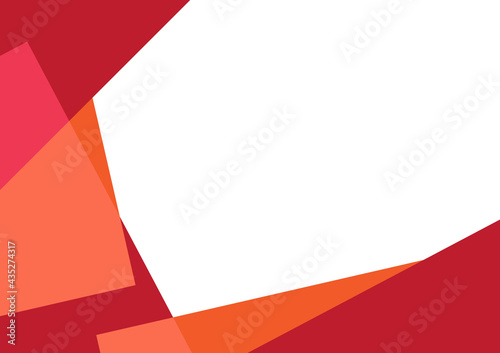 Red vector template abstract geometric modern illustration