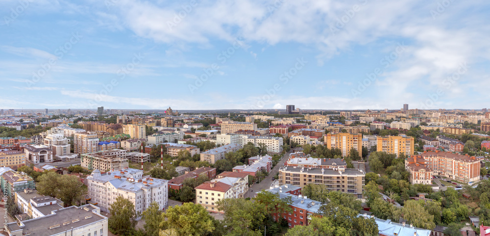 Panoramic view of the city. Kazan,Tatarstan, Russia.