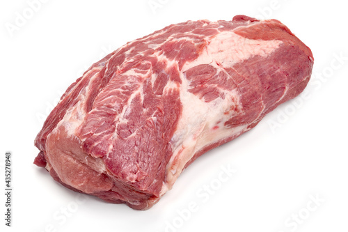 Konstfotografi Raw pork neck boneless collar isolated on white backround