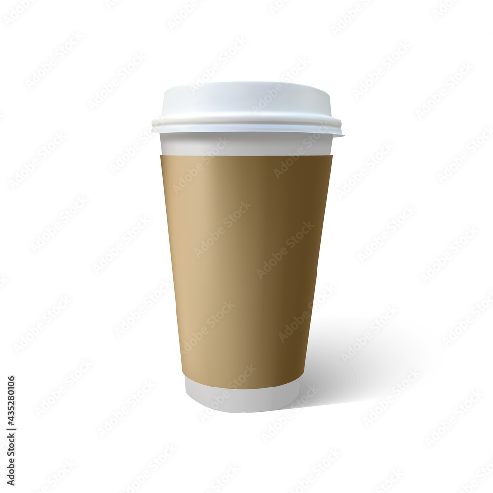 Coffee cup mock up isolated on white background. EPS 10 Coffee cup mock up isolated on white background. EPS 10