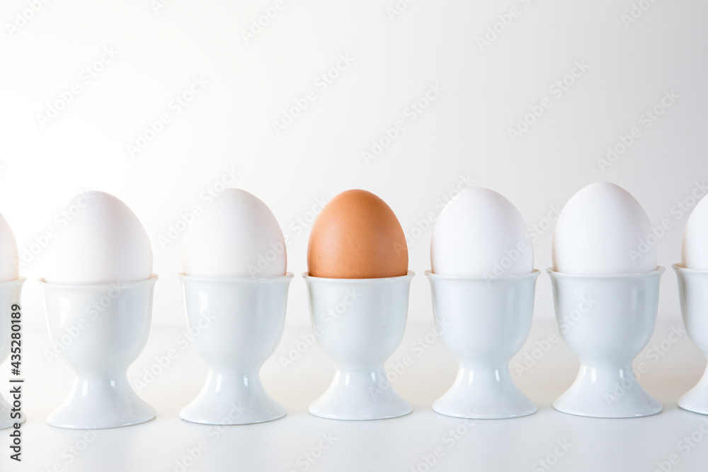 Eggs in egg cups Eggs in egg cups