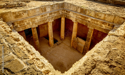 Tombs of the Kings in Paphos, Cyprus photo