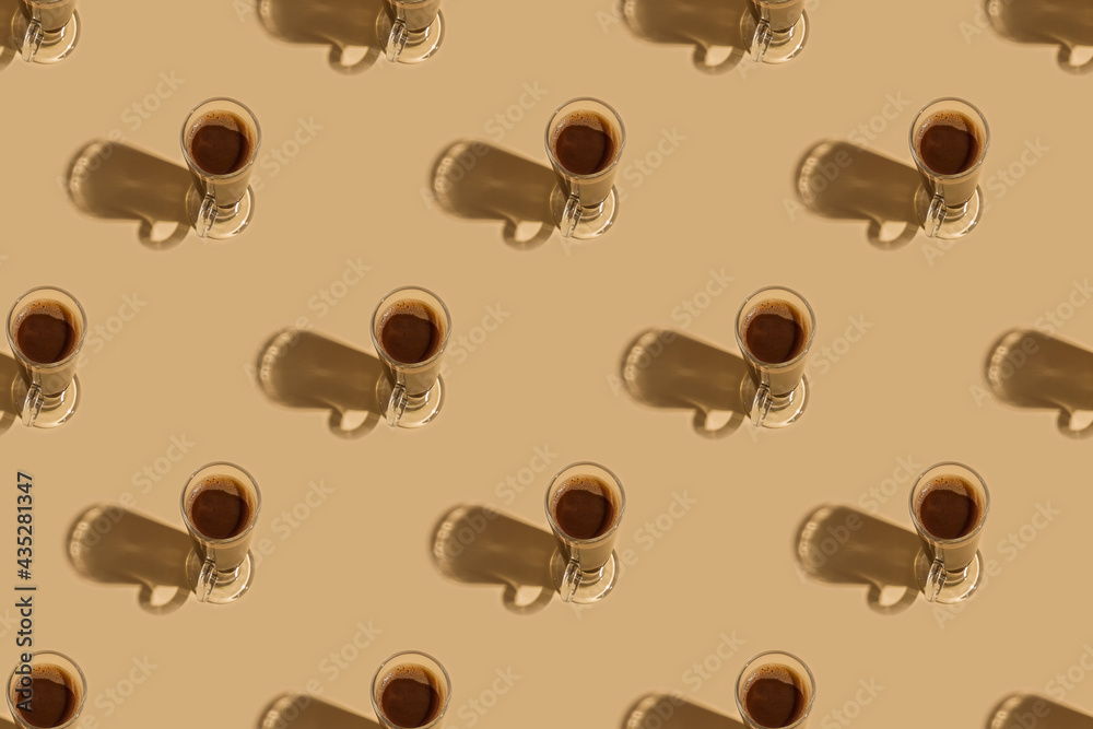 Obraz premium glass of hot chocolate on a colored background.Chocolate Day