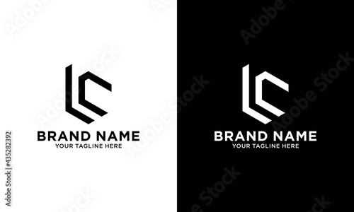 LC Initial letter logo vector. Creative Modern Trendy Typography photo