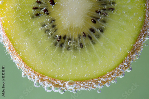 Kiwi in soda water