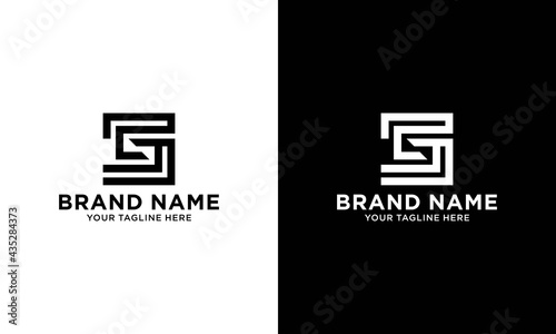 Initial Letter S Logo Template Vector Design.Flat Vector Logo Design Template Element.