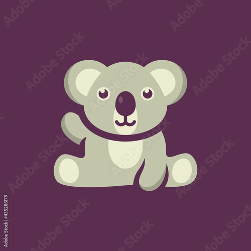Animal Koala Vector Logo Design