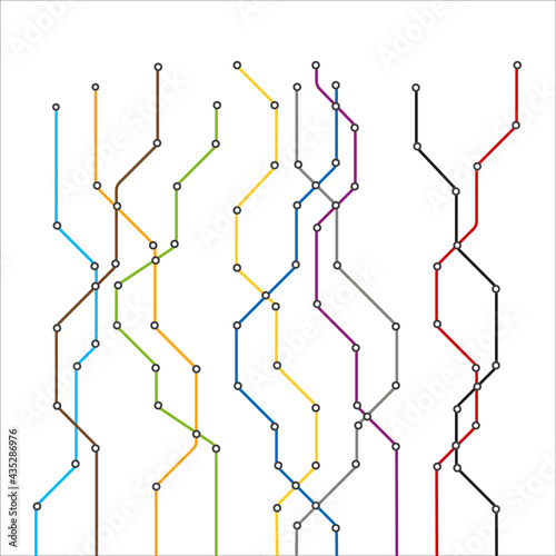 Abstract color metro scheme background