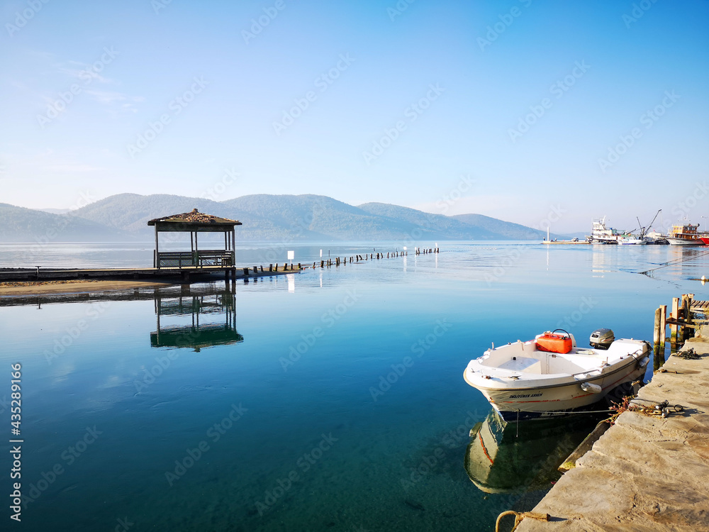 boat on the lake