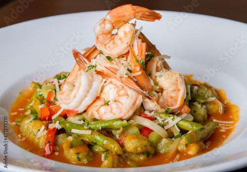 Shrimp and vegetable dish