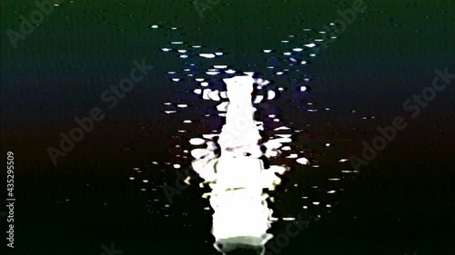 Analog Video Art Multicolored Abstract Shapes Signal Distortion