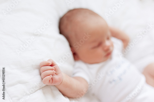hand of a newborn baby