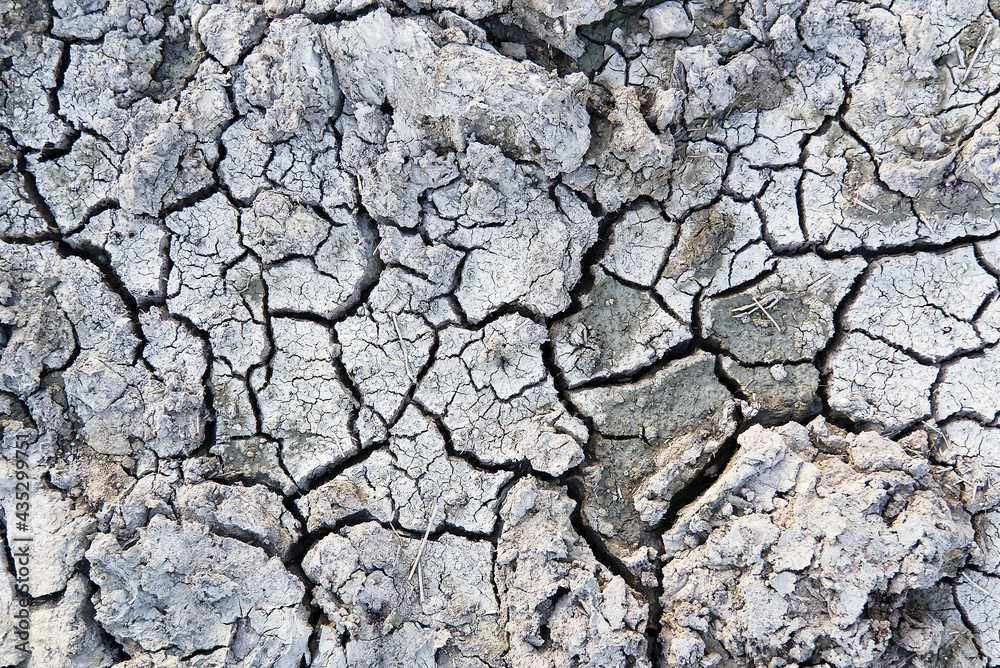 Closeup of dry soil. Cracked texture of ground. Ground in drought, Soil texture and dry mud, Dry land. top view Closeup of dry soil. Cracked texture of ground. Ground in drought, Soil texture and dry mud, Dry land. top view