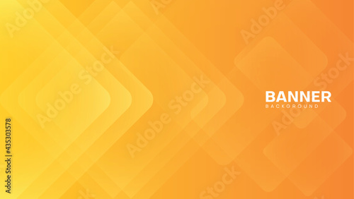 abstract banner background with orange color