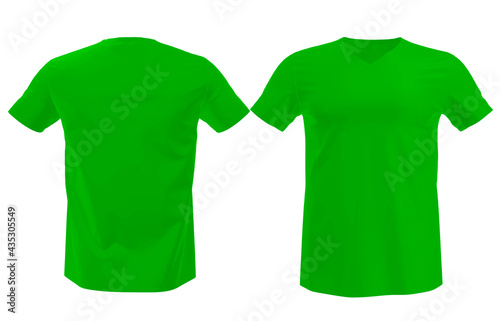 green t shirt mockups 3d