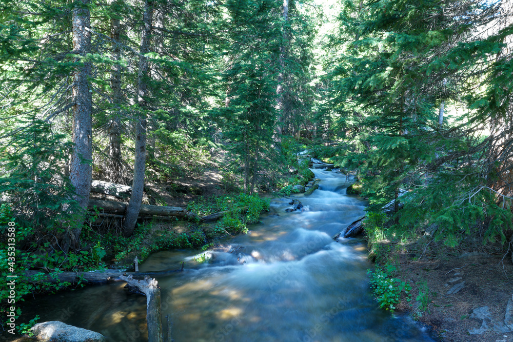 Stream flowing at Rocky Mountain National Park, Colorado, USA. Stream flowing at Rocky Mountain National Park, Colorado, USA.