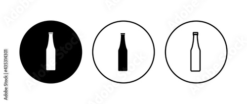 Bottle icon set. bottle vector icon