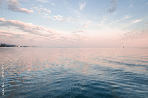 Wallpaper Mural Beautiful sunset landscape on the blue sea. Torontodigital.ca
