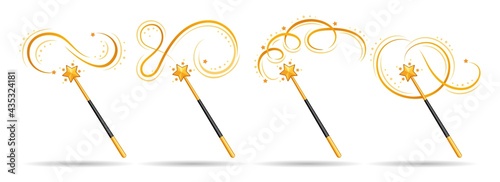 Cartoon magical wand