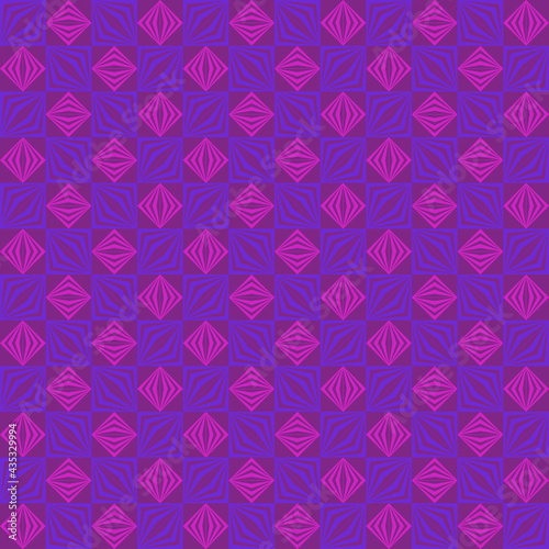 pink blue violet repetitive background. striped squares. abstract geometric shapes. vector seamless pattern. fabric swatch. wrapping paper. continuous print. design element for textile, decor, apparel