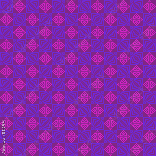 Wallpaper Mural pink blue violet repetitive background. striped squares. abstract geometric shapes. vector seamless pattern. fabric swatch. wrapping paper. continuous print. design element for textile, decor, apparel Torontodigital.ca