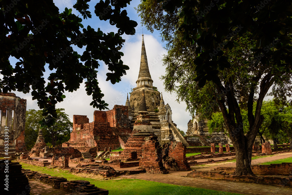 Wat Phra Si Sanphet, Ayutthaya, Ruins templeThailand