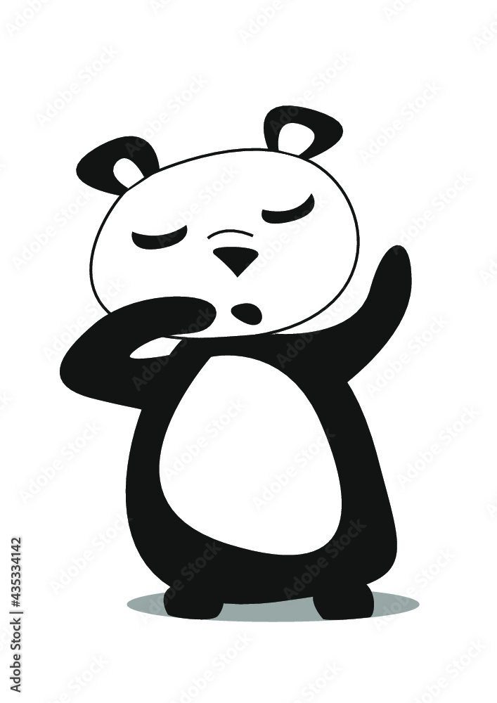 Naklejka premium Panda