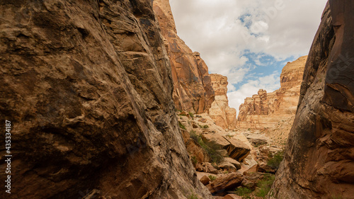 Slot canyon called Ding and Dang Goblin Valley, Utah