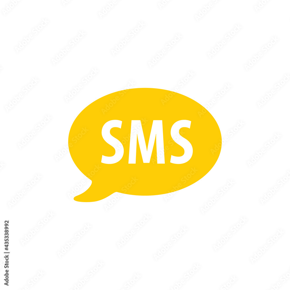 SMS text message logo glyph style vector icon. Single isolated sign. SMS text message logo glyph style vector icon. Single isolated sign.