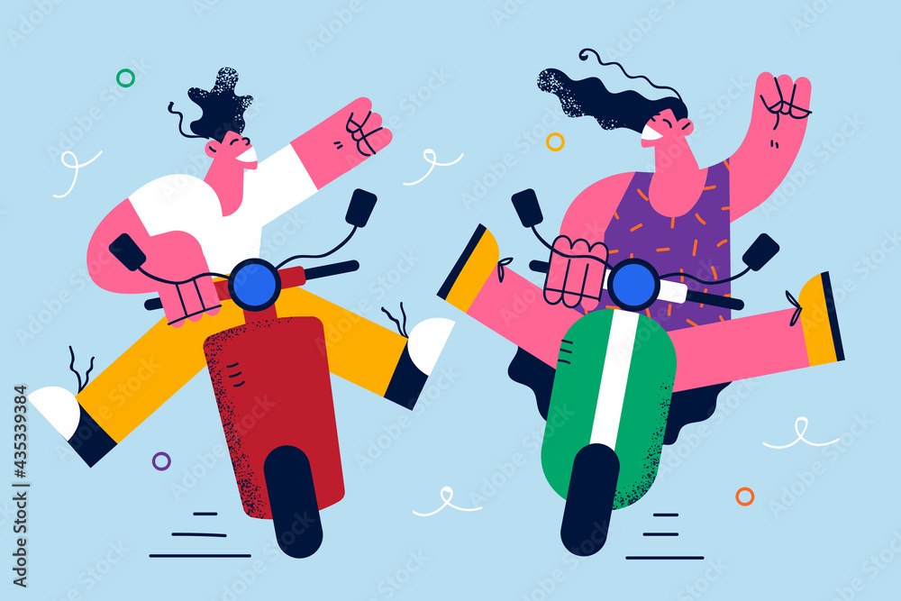 Happy couple entertainment leisure concept Happy couple entertainment leisure concept