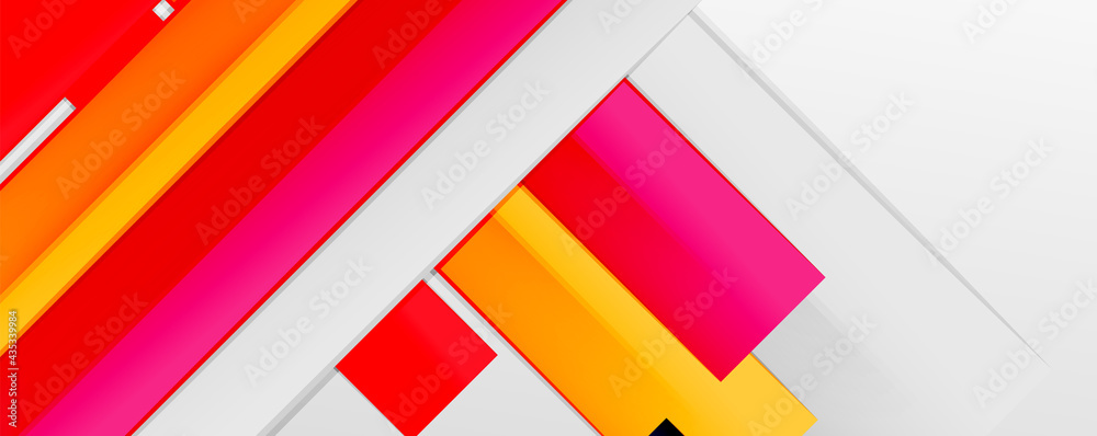 Multicolored lines background. Design template for business or technology presentations, internet posters or web brochure covers