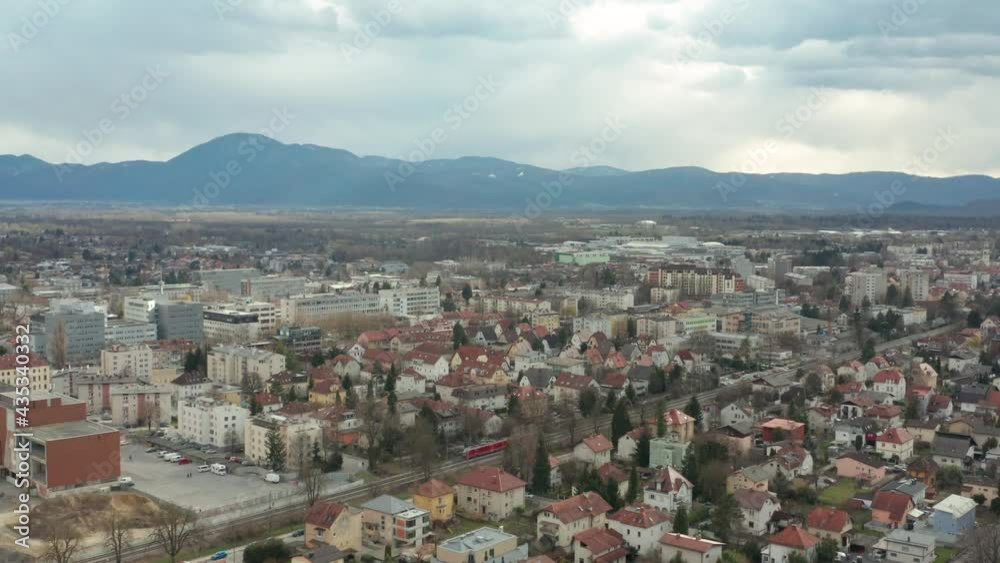 Architectural Structures Of The Cityscape Of Ljubljana In Slovenia. aerial Architectural Structures Of The Cityscape Of Ljubljana In Slovenia. aerial