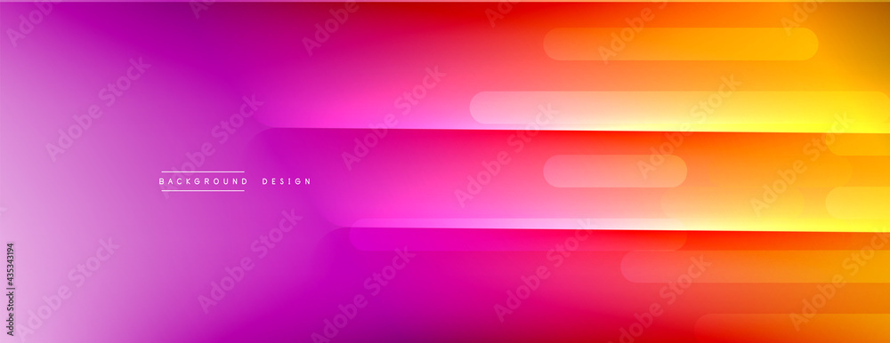 Dynamic lines abstract background. 3D shadow effects and fluid gradients. Modern overlapping forms