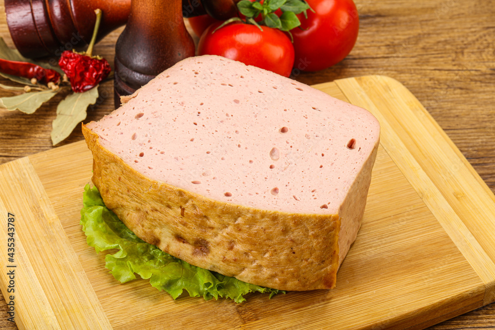 Homemade baked traditional meat loaf Homemade baked traditional meat loaf