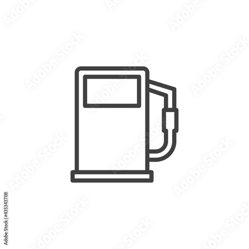 Low fuel notification line icon