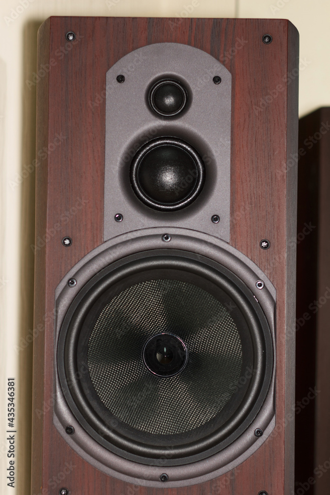 Music column with bass and sound amplifier Music column with bass and sound amplifier