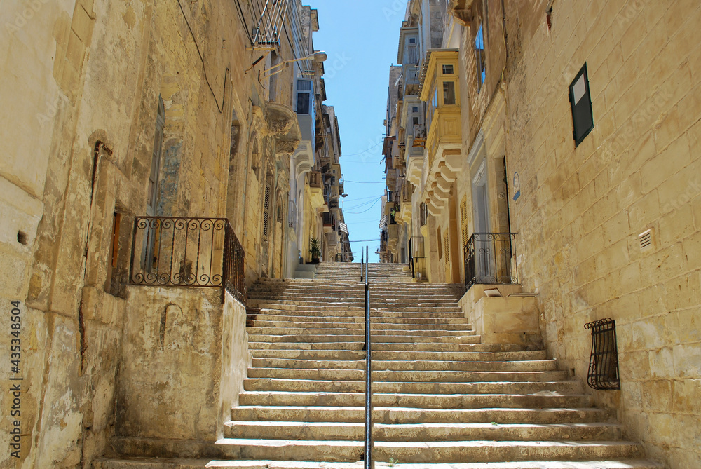 narrow street in the town