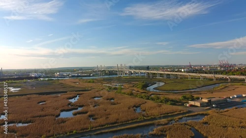 Distant View of the Goethals Bridge and the New Jersey Turnpike - Part 2 photo